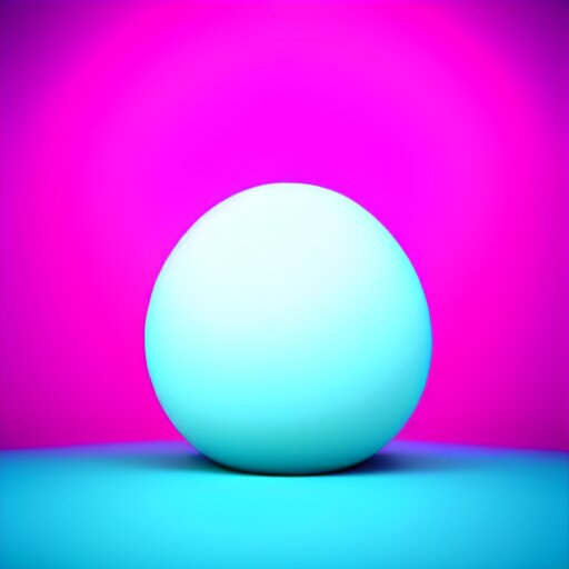 3d render of light blue and pink blob on white background, blender, pastel colors, minimalistic. Add glowing particles. Add glowing particles