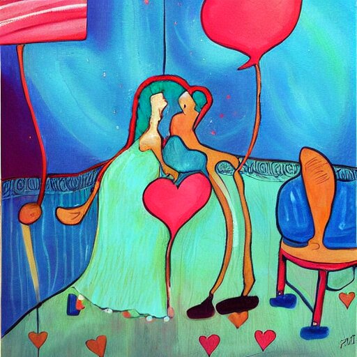 a painting about the wish of being loved for real once after all the sad relationships had. painting. 