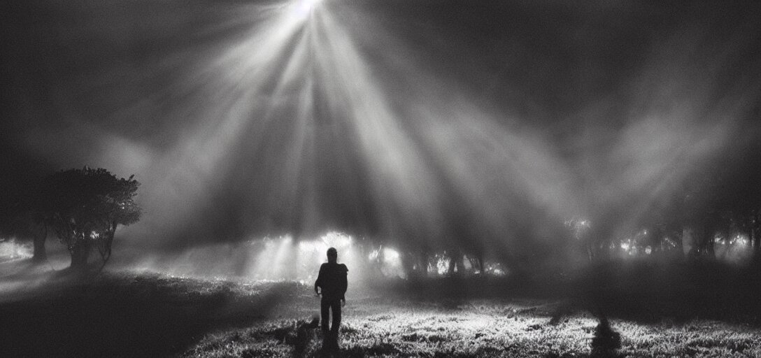 “ heaven slaughter, dramatic backlit lighting ” 