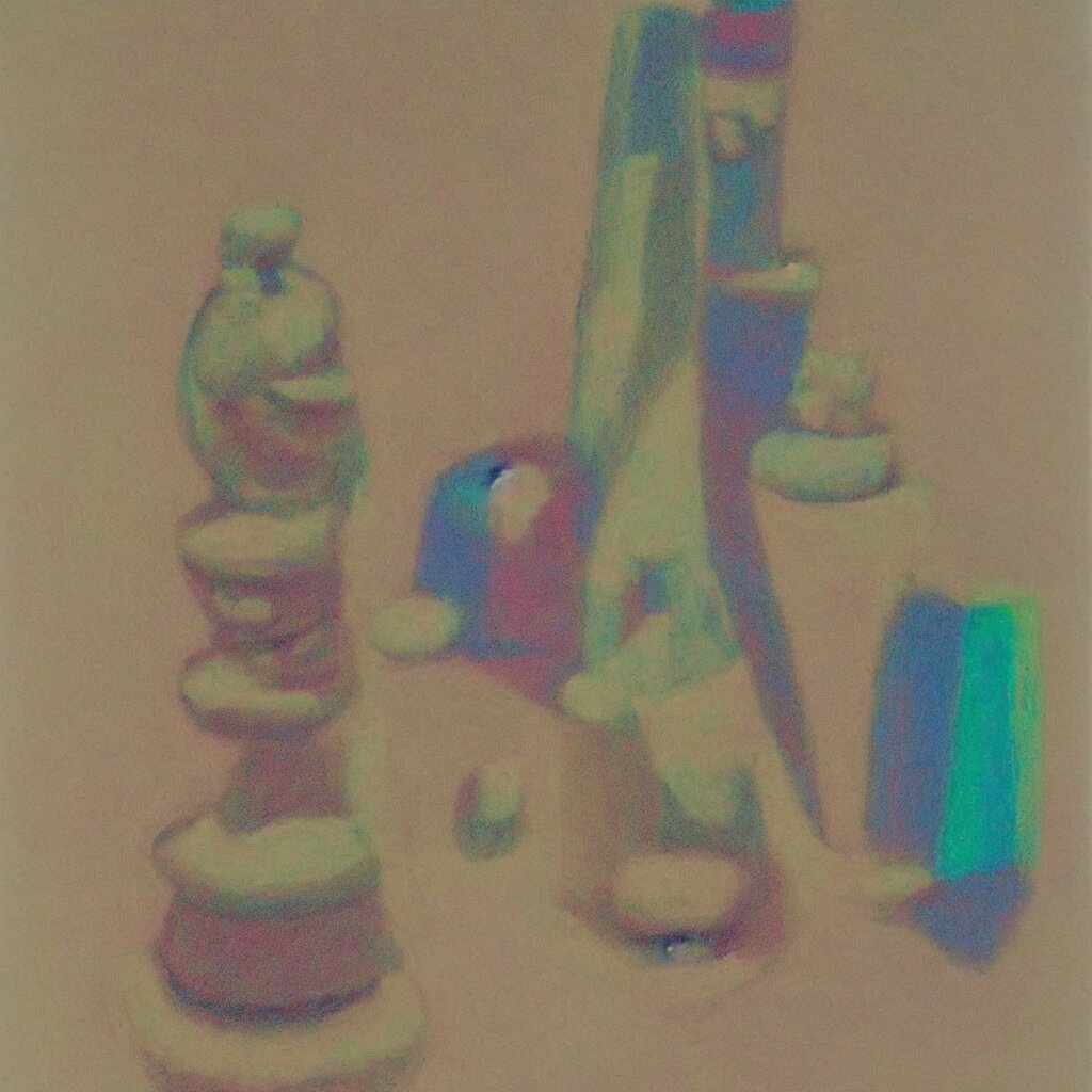 a tiki in the style of constantin brancusi and studio gibli octane 4k detailed pastel symmetrical