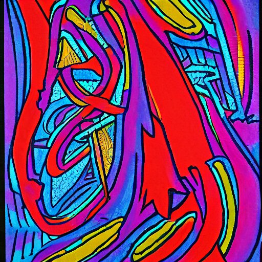 album cover pop music outsider art style ballpoint pen 