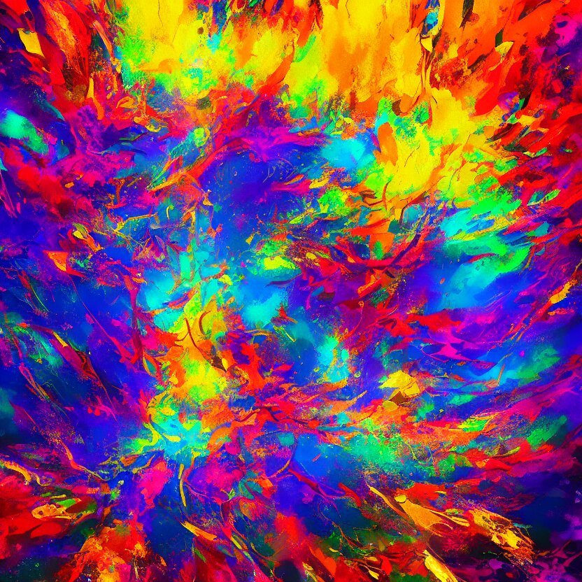 # abstract painting of a colorful explosion of love, psychedelic abstract art by yoshitaka amano and alena aenami, trending on artstation, nvidia, matte painting, unreal engine 