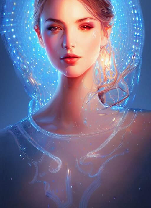 water, glowing lights!! intricate elegant, highly detailed, digital painting, artstation, concept art, smooth, sharp focus, illustration, art by artgerm 