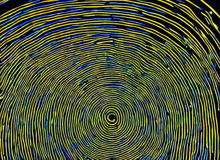 an impression of data lines flowing in space, light spots flowing alongside the lines, implying the flow of ever long connection, trending on artstation, flowing within an interstater clouts!, making it's way across the vast universe 