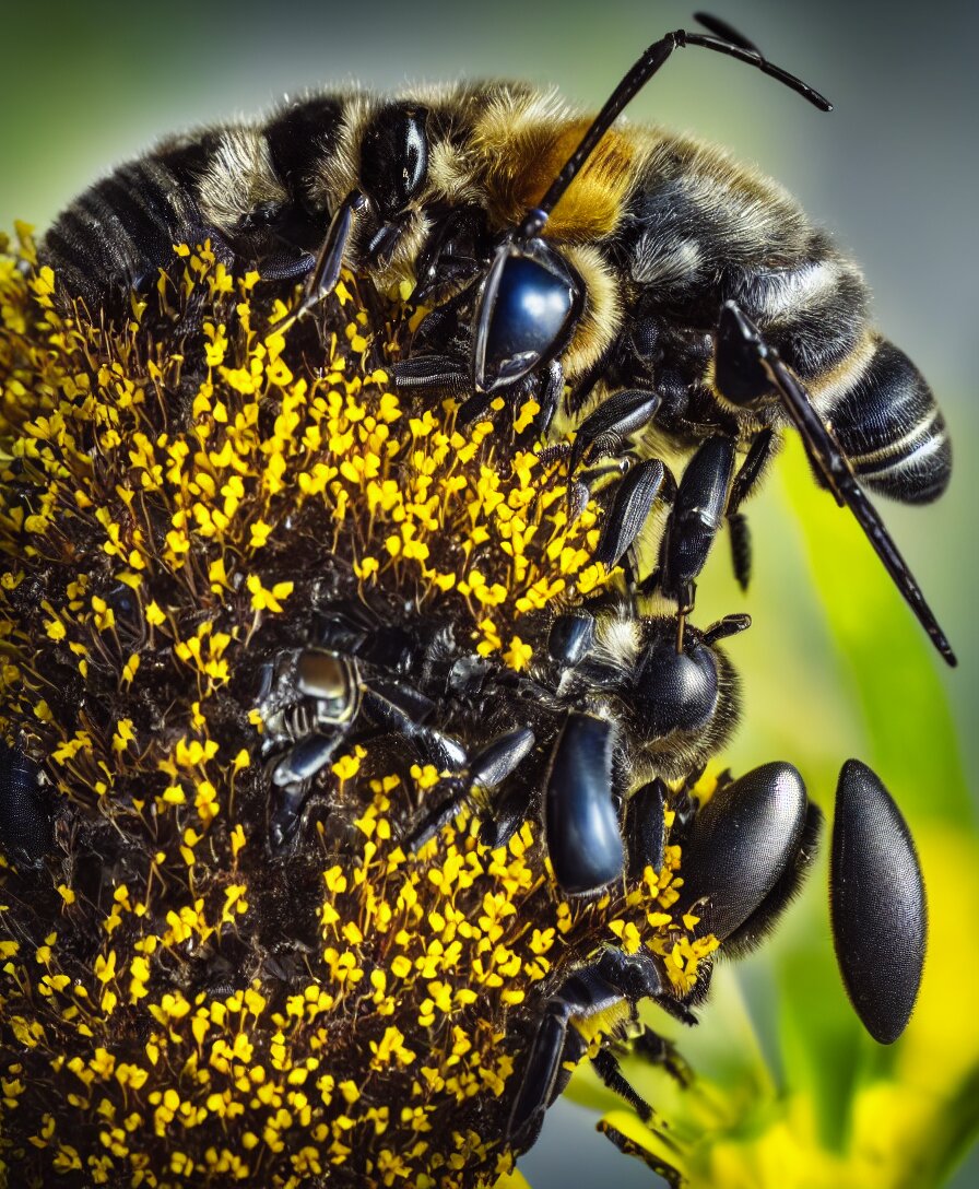 macro bee