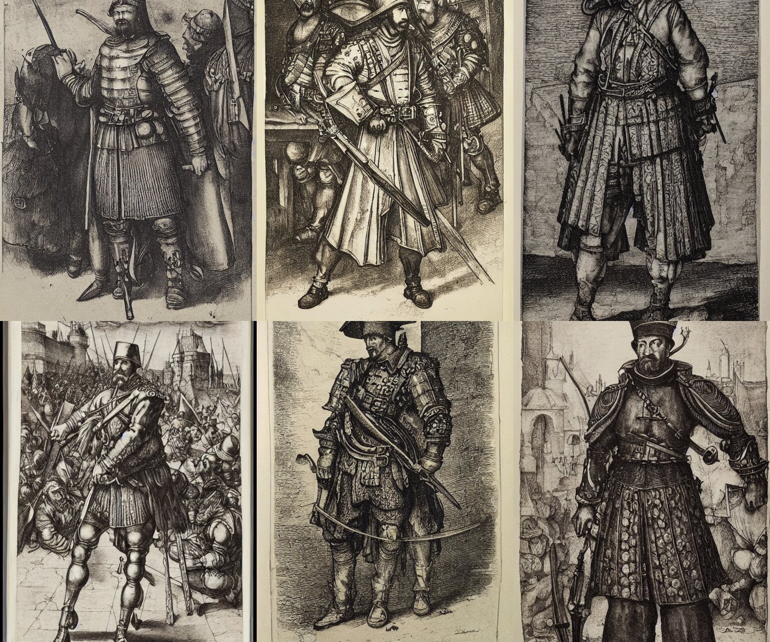 an etching of an ottoman soldier by albrecht durer, siege of vienna, highly detailed, lithograph 