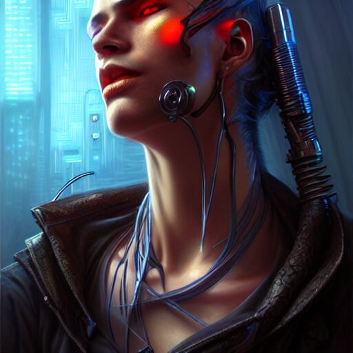 front shot of a cyberpunk criminal character, intricate, elegant, highly detailed, centered, digital painting, artstation, concept art, smooth, sharp focus, illustration, artgerm, Tomasz Alen Kopera, Peter Mohrbacher, donato giancola, Joseph Christian Leyendecker, WLOP, Boris Vallejo, mugshot!!!!!