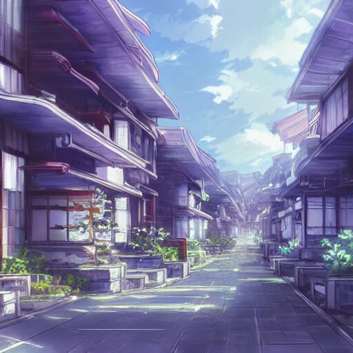 The Education and Residential Ward, Bunkyo, Anime concept art by Makoto Shinkai