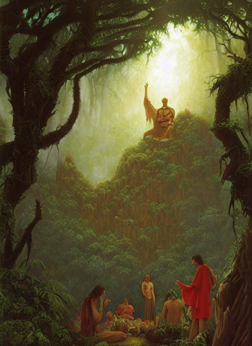 buddha on tree