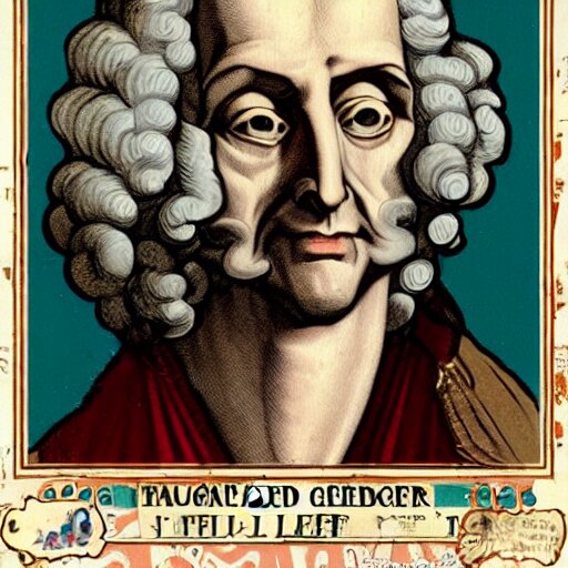 1 7 th century gottfried leibnitz wearing a wig stop motion vinyl action figure, plastic, toy, butcher billy style 