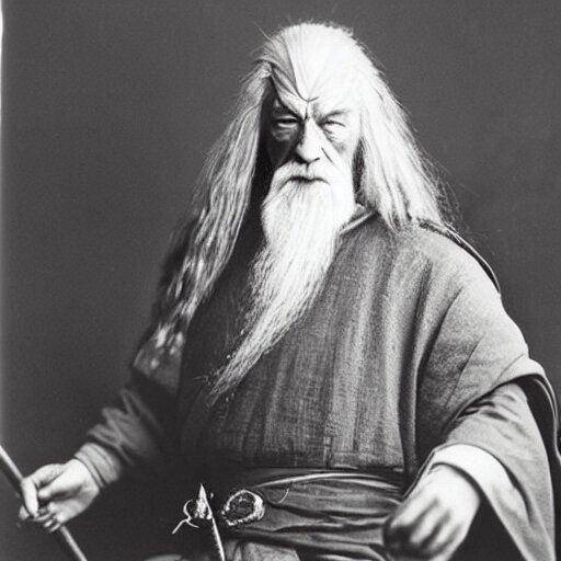 “Gandalf in full samurai armour, 1900’s photo”