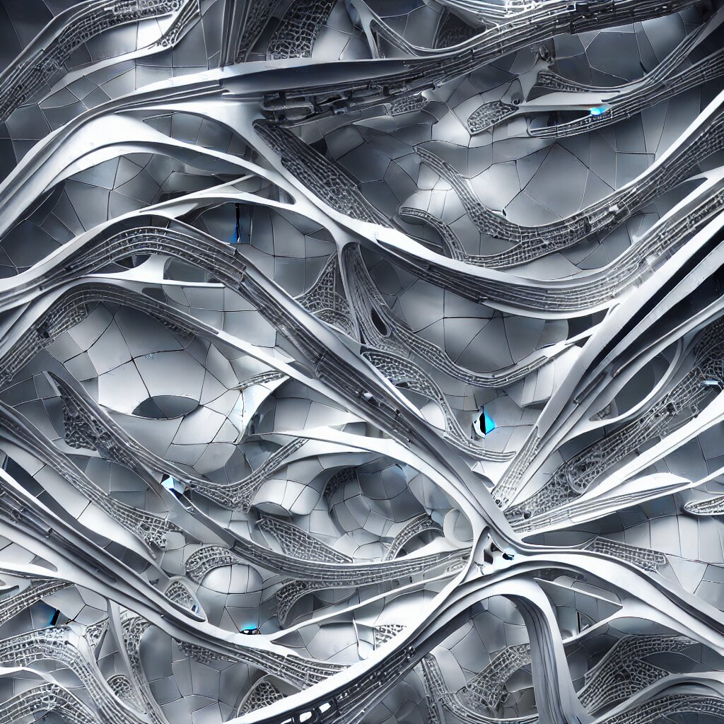 a seamless pattern of photorealistic elaborate and detailed futuristic sci - fi white steel and silver mecha robotic complicated machine by zaha hadid and frank gehry, future architects, aerial view, macro shot, close - up detail, spacecraft interior, mirror and glass surfaces, perfectly symmetric, steel pipes screws led lights and hanging cables, marbling background, 3 d, futuristic, machinery and mech robotic details, realistic robotic machinery, large motifs, futuristic shapes, mech robot details, macro details, glossy plastic material, transparent glass surfaces, metallic polished surfaces, octane render in maya and houdini, vray, ultra high detail ultra realism, unreal engine 