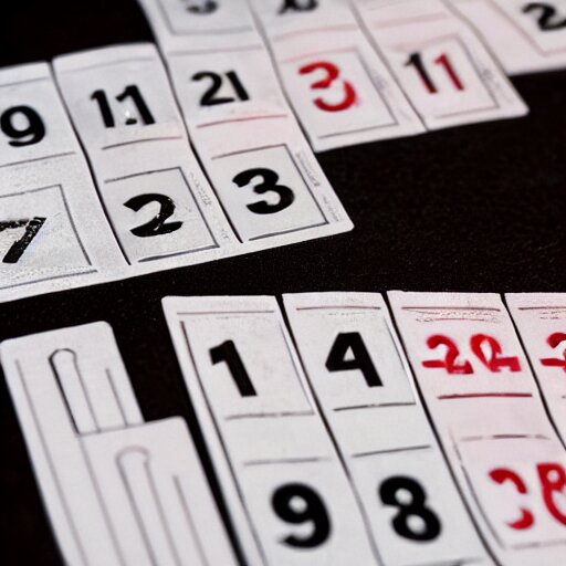 an extremely realistic photo of the winning!!!! lotto numbers for tonight, 8k, macro photo, lotto numbers