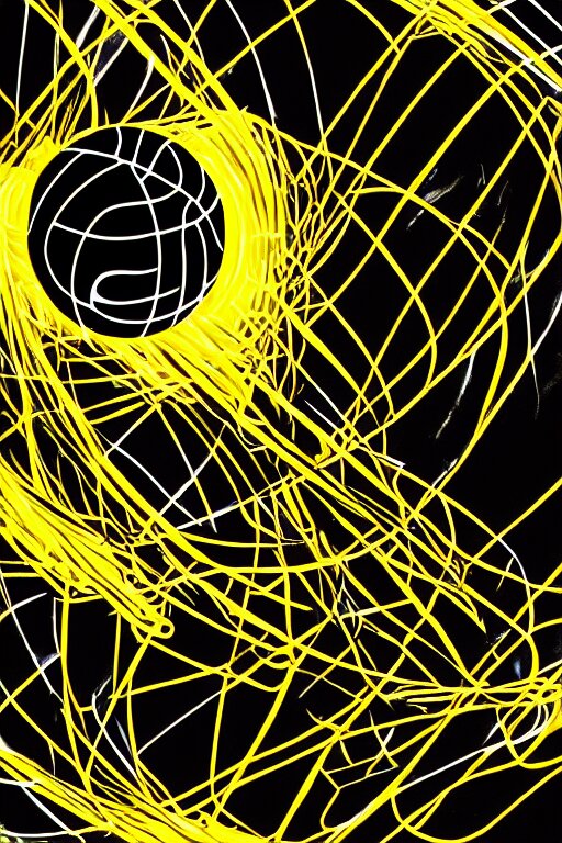volleyball ball an scary scene of moon approach to sky, view angle from down