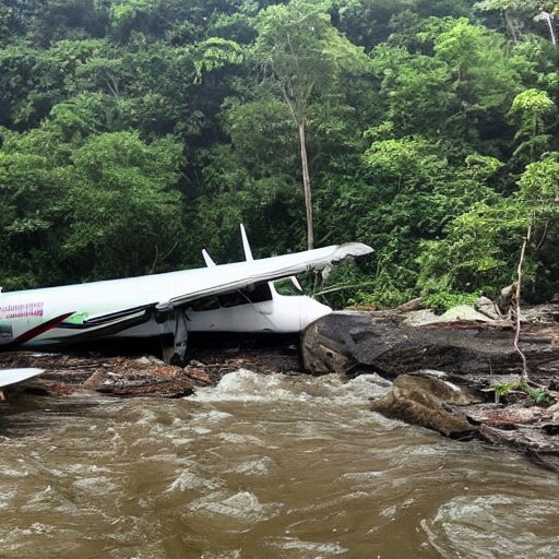 Plane crashes