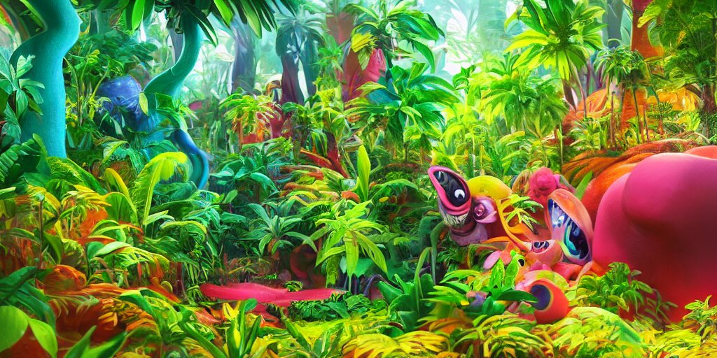 Colourful jungle 
