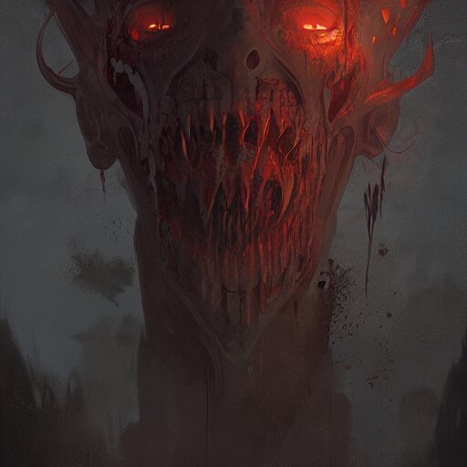 A shadow horror wanting to devour your soul, digital painting by greg rutkowski and James Gurney, trending on ArtStation. Add some creepiness!