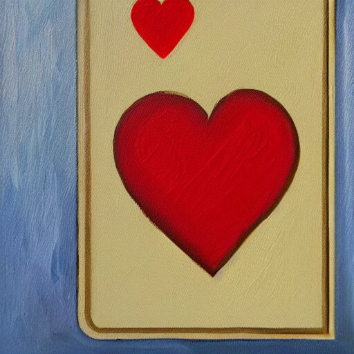 jack of heart clubs oil painting ultrarealistic center of card blank background 