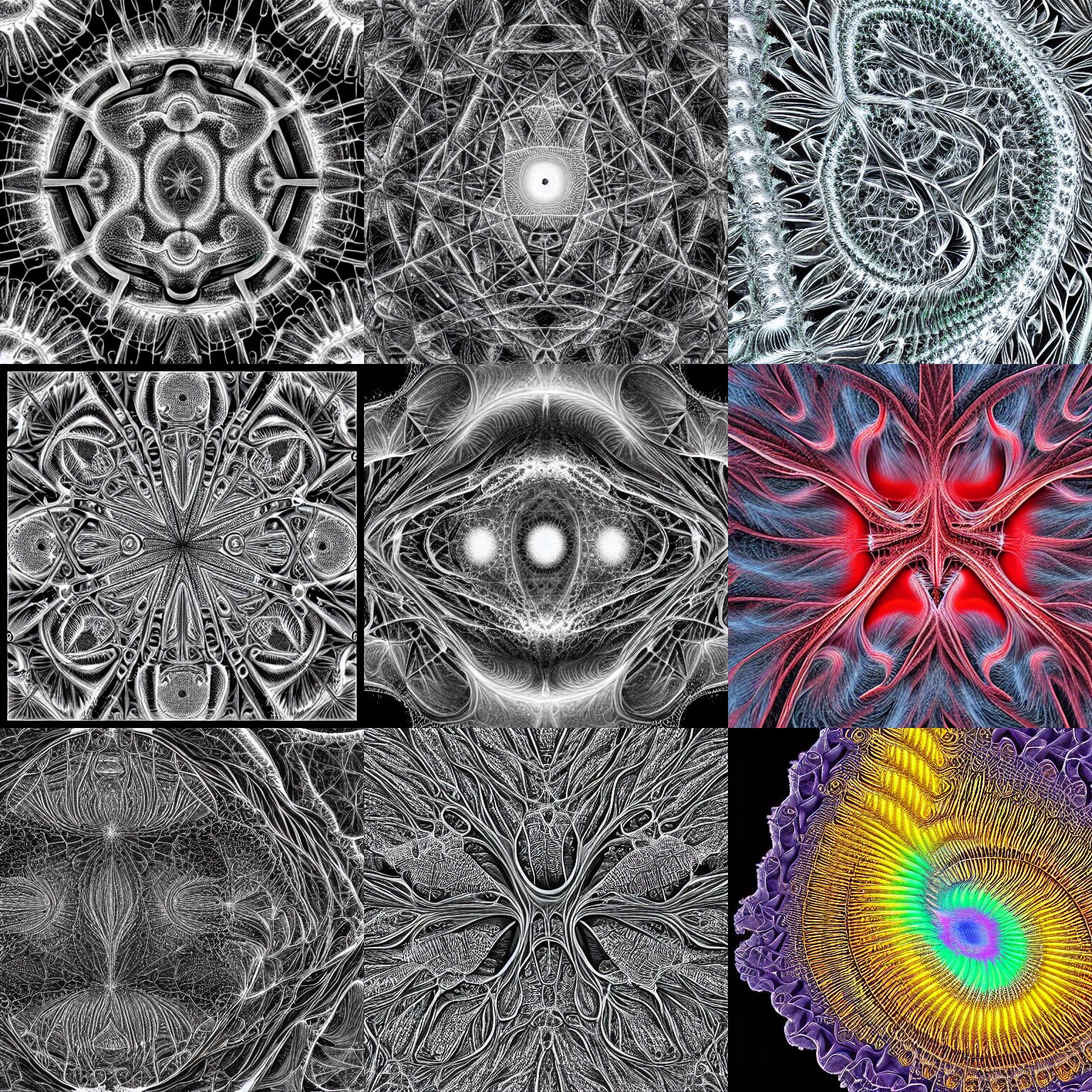 biological fractal electron micrograph hyperrealistic alex gray beautiful hdr 8 k 