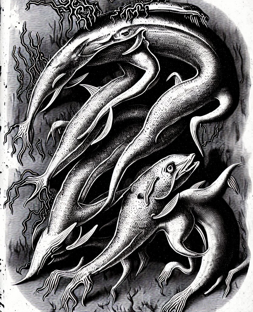 bestiary of wild repressed emotional beasts found in the deep sea of unconscious of the psyche 