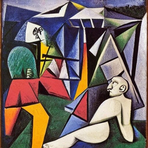 sunday in the park with george, picasso, 