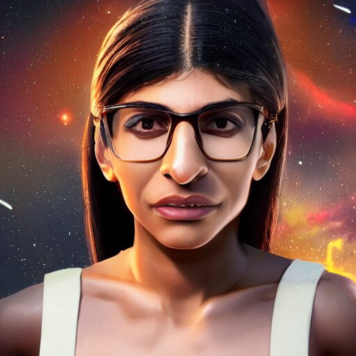 Mia Khalifa is replaced with a realistic hot women