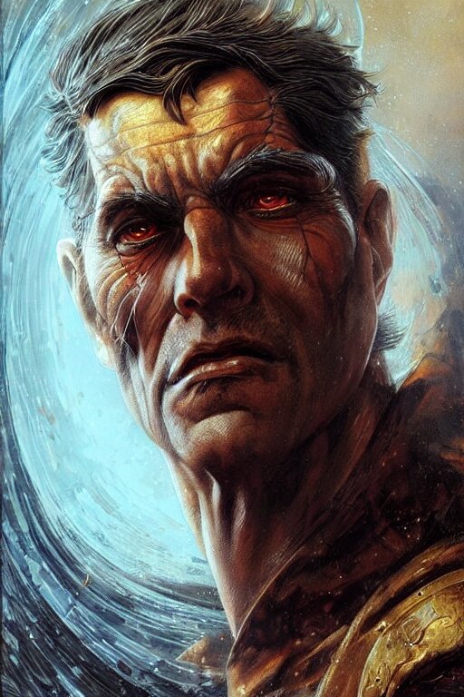 anthropomorphic knight head in death darkiron mr bean giant pupils, intricate, elegant, highly detailed face, wide angle, digital painting, artstation, concept art, sharp focus, illustration, art by artgerm, bob eggleton, stephen hickman, richard corben, wayne barlowe, greg rutkowski, alphonse mucha, 8 k