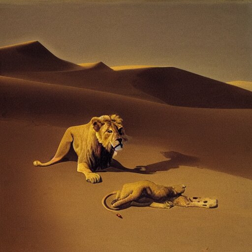 Somewhere in sands of the desert, a shape with lion body and the head of a man, is moving its slow thighs, while all about it reel shadows of indignant desert birds, painted by Diego Velazquez