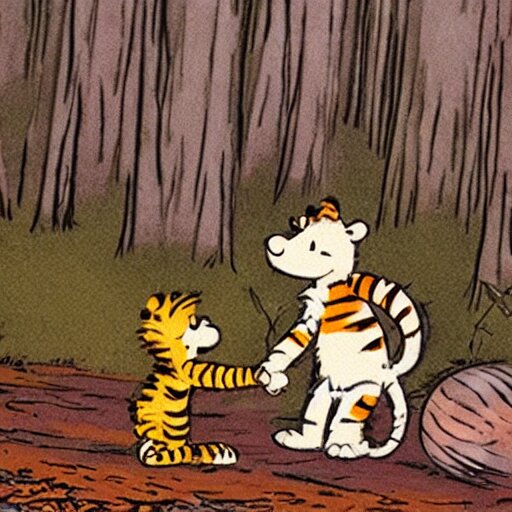 photo of Calvin and Hobbes