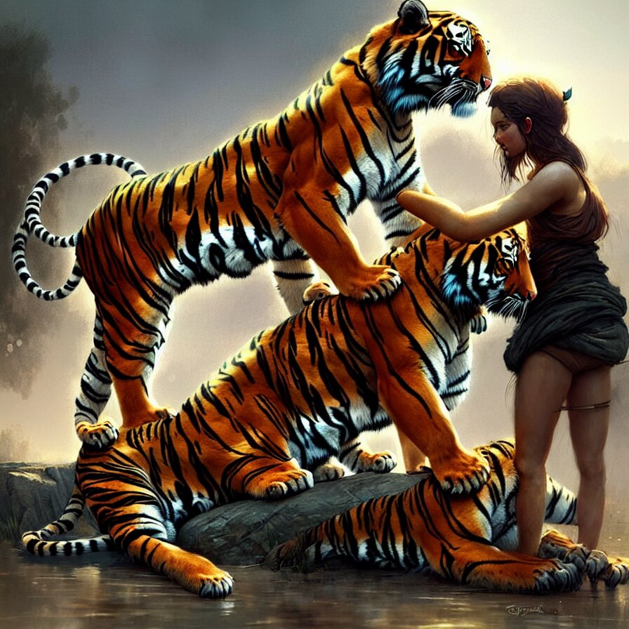 Tiger fight 