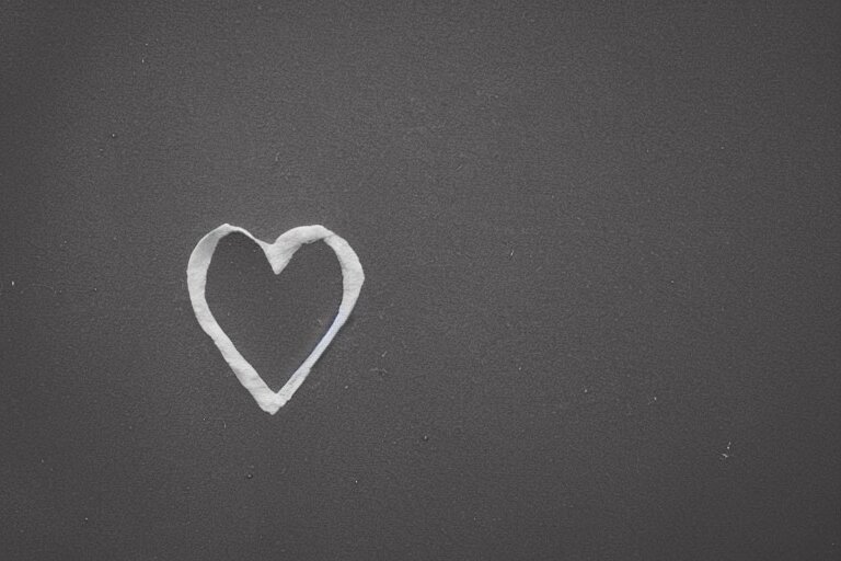 a perfect heart representing love 