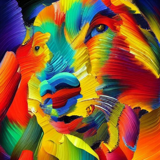 Colourful animali illusion video