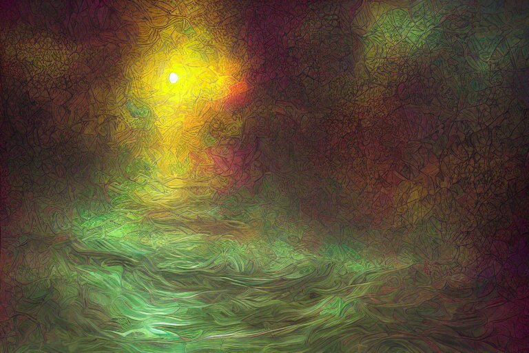 What lies beyond a lucid dream, digital art