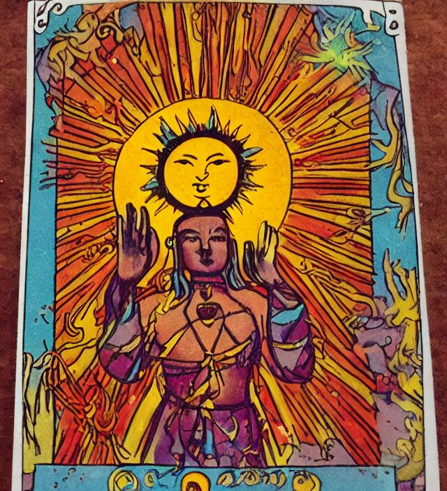 tarot godness sun figure , bright love Philadelphia