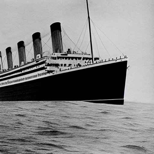 the titanic sinking. 8 k