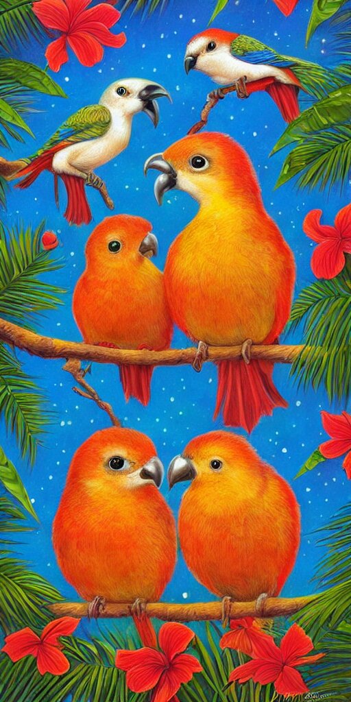 famous orange birds color