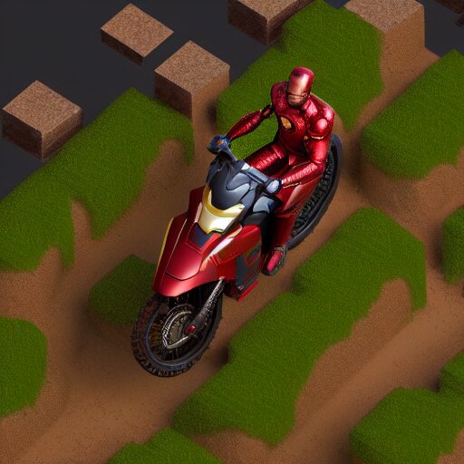 low poly motorbike