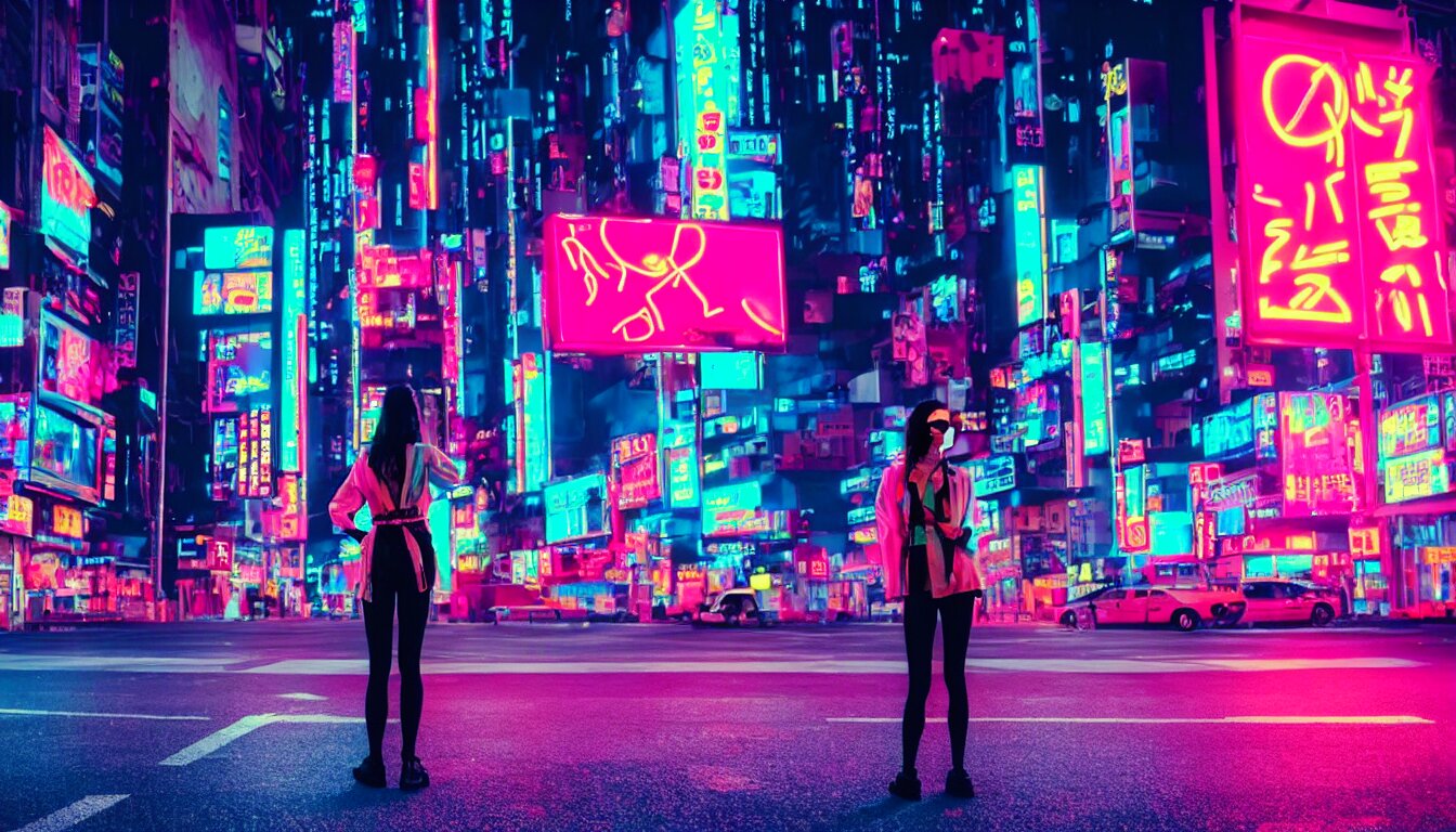 neon sky