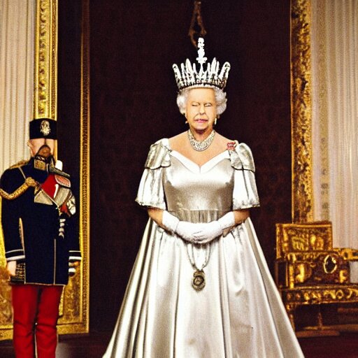 queen Elizabeth II wearing a Masonic apron