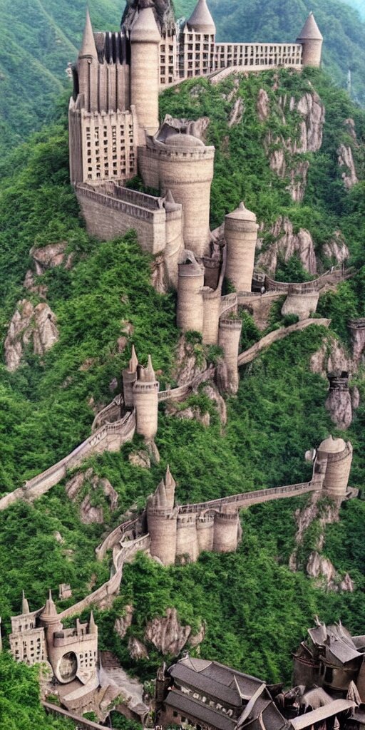 Hogwarst, China. Make it a great Wall of china