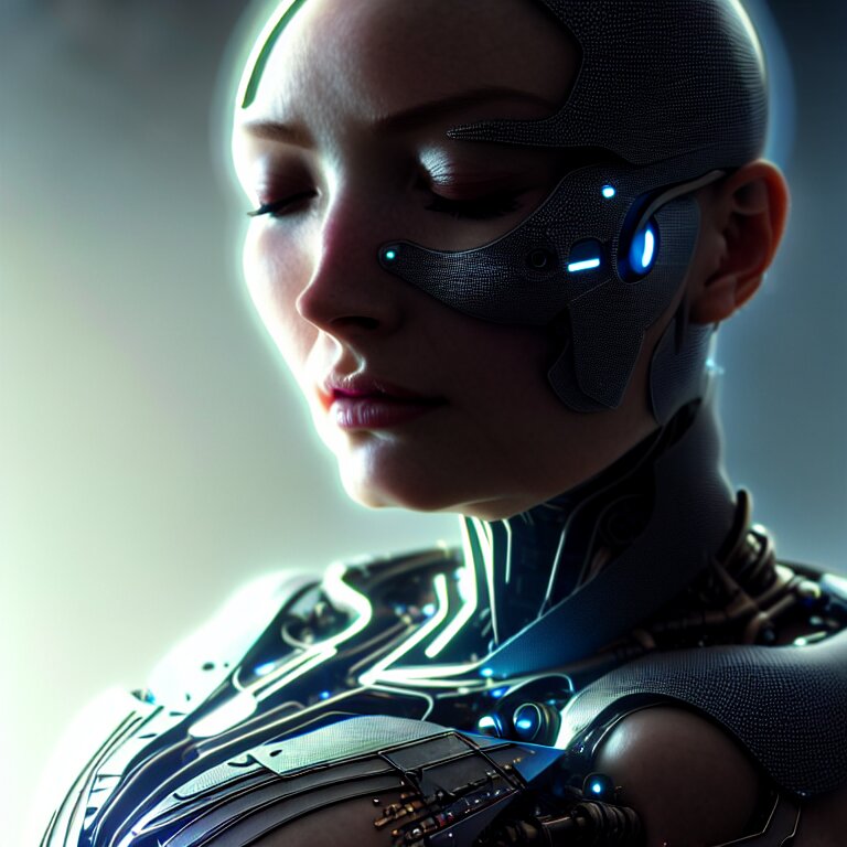 Futuristic artificial intelligence 4k image