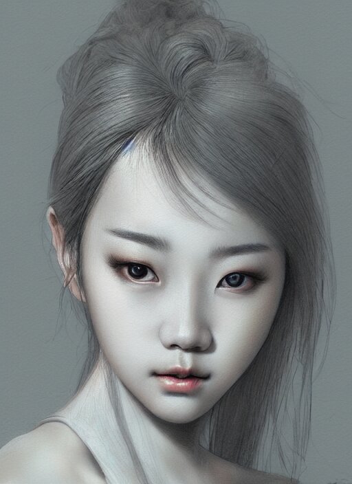 a old with  young a surprised look on his face. forehead, face, nose, cheek, skin, head, lip, chin, eyebrow, hairstyle” Prompt 1: “a young girl with a surprised look on his face. forehead, face, nose, cheek, skin, head, lip, chin, eyebrow, hairstyle”