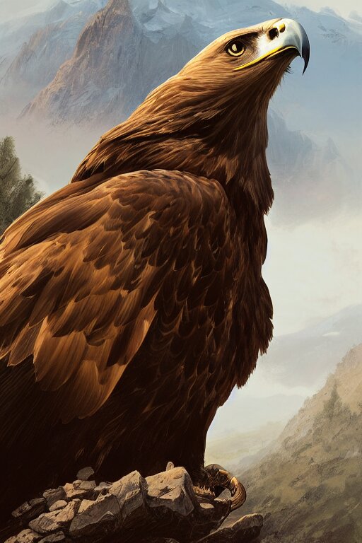 change golden eagle to an eagle soaring in the sky