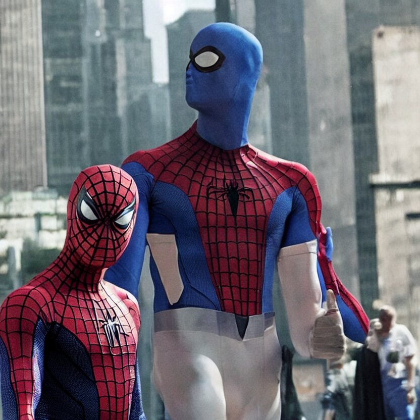 Spider-Man and Batman are two iconic superheroes from Marvel and DC Comics, respectively. While they share some similarities, such as their use of gadgets and their dedication to fighting crime, they also have distinct differences in their powers, personalities, and origins.  Spider-Man, also known as Peter Parker, gained his superhuman abilities after being bitten by a radioactive spider. He has enhanced strength, agility, and the ability to climb walls and shoot webs from his hands. Spider-Man is known for his quick wit, sense of humor, and his strong sense of responsibility to use his powers for good.  Batman, also known as Bruce Wayne, is a billionaire playboy who witnessed the murder of his parents as a child, which inspired him to become a vigilante and fight crime. Batman is known for his advanced combat skills, intelligence, and vast array of gadgets and technology. He is also known for his brooding and serious demeanor.  If Spider-Man and Batman were to fight, the outcome would likely depend on the specific circumstances and context of the fight. Both heroes are highly skilled and resourceful, but Spider-Man's agility and web-slinging abilities could give him an advantage in an open space, while Batman's combat training and gadgets could give him an advantage in close combat or in a confined space. Ultimately, it's hard to say for certain who would win in a fight between Spider-Man and Batman, as it would depend on the specific situation and context of the fight.