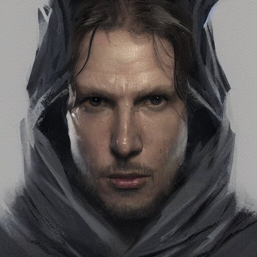 Portrait of a man by greg rutkowski, jacen solo, evil energy, wearing black robes, angry but resigned attitude, star wars expanded universe, he is about 3 0 years old, highly detailed portrait, digital painting, artstation, concept art, smooth, sharp foccus ilustration, artstation hq