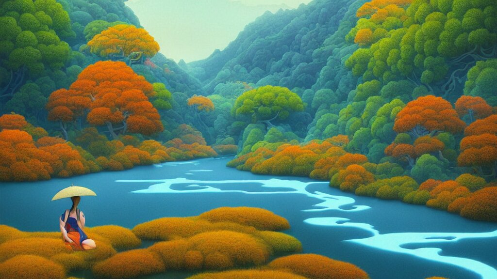 Japan Lake scenery 