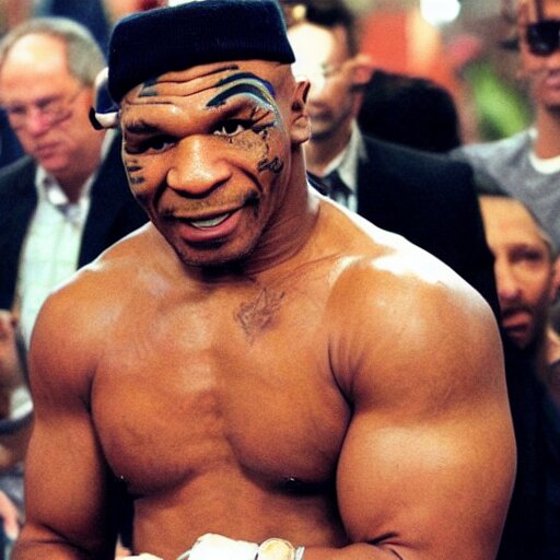 Mike Tyson, wearing a silly hat, on Tinder. mike tyson, wearing a silly hat, tinder profile