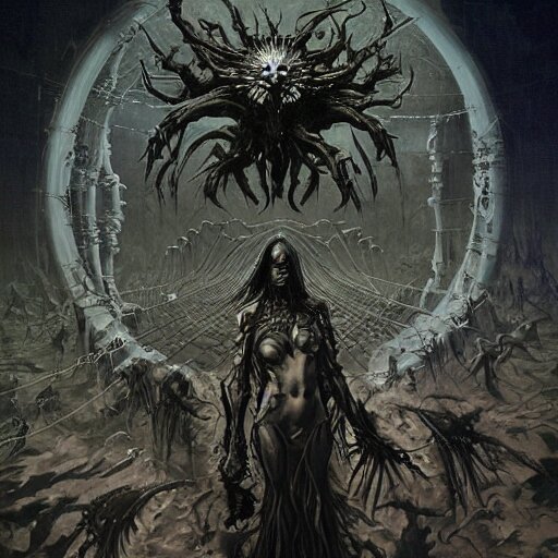 in the depth of darkness beyond human sight