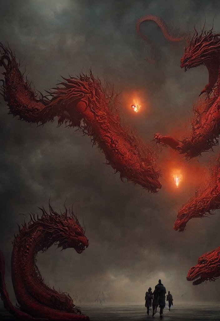A dragon fire
