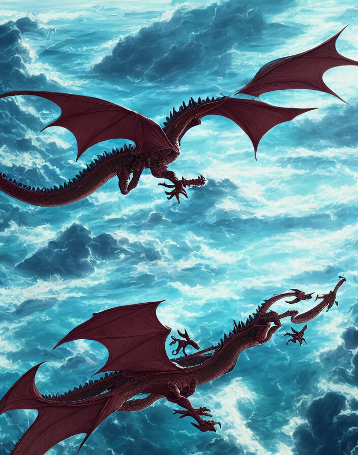 Dragon flying air